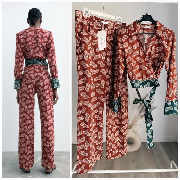 Zara Printed Co-ord set New Large - Picture 1 of 7
